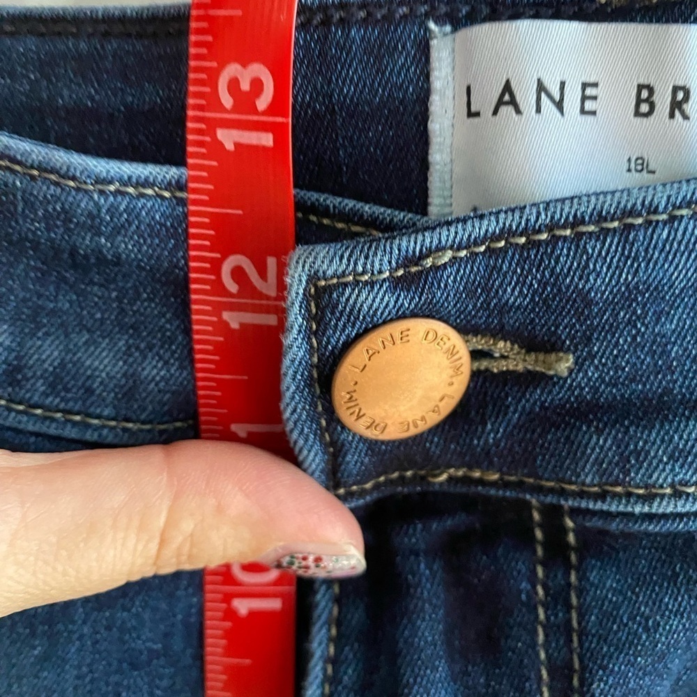 Lane Bryant Hi Rise Essential Stretch Straight Jeans Magic Waistband Size 18L - Picture 7 of 8